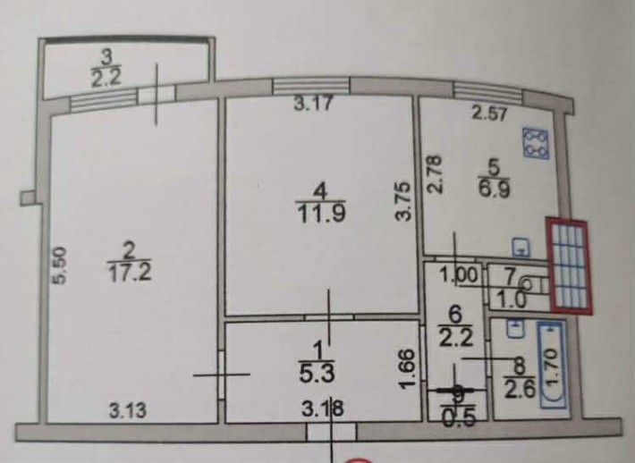 Продам 2-кімн квартиру по вул. Героїв України - фото 1