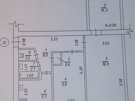 3-х кімнатна квартира Конотоп
