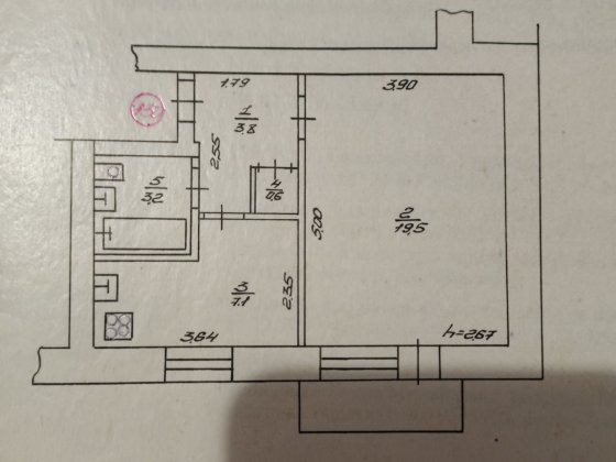Продам однокімнатну квартиру в районі Житломасив Конотоп