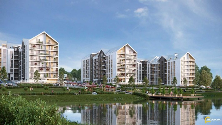 Без % Видова 1к квартира (60.3м2) з терасою у ЖК "Гостомель Residence" - фото 1