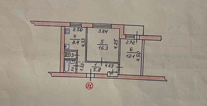 2-х кімнатна квартира - фото 1