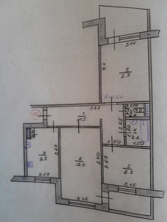 Продам 3-х комнатную квартиру в центре города - фото 1
