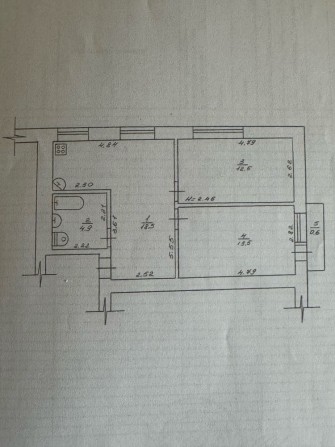 Квартира 2 кімнати + кухня студія - фото 1