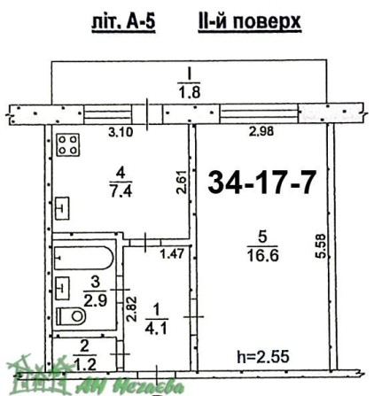 АН,,Нечаєва ".Продам 1-кімн. квартиру на ПЗТО - фото 1
