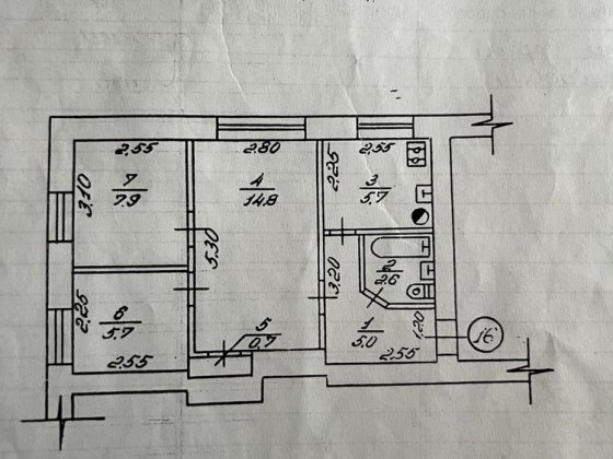 Продам 3-кім квартира (центр) Сарни