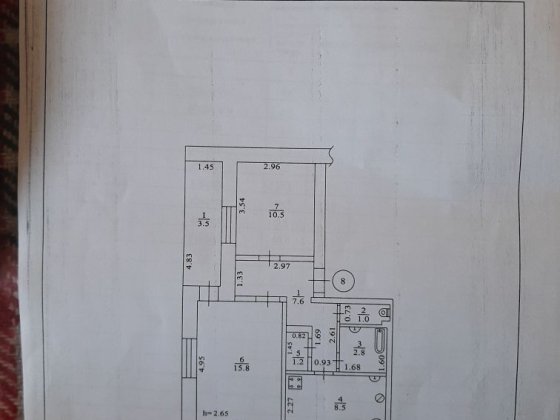 Перещепине.Продам 2к квартиру під ваш ремонт м .Перещепине,в.Красна 29 Самар
