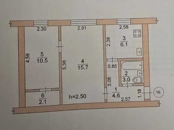 2-во кімнатна квартира, центр, Соборна, Павлоград. Павлоград