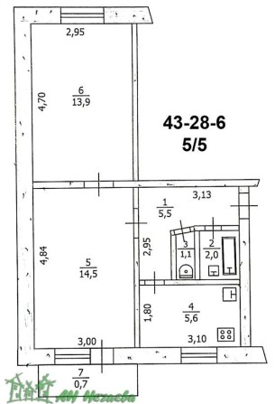 АН,,НЕЧАЄВА ". Продам 2-кімнатну на Літмаші - фото 1