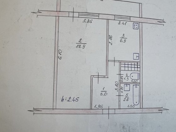Однокімнатна квартира Староконстантинов