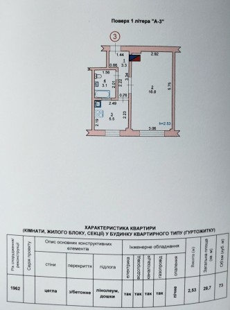 Однокімнатна квартира - фото 1