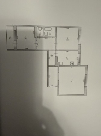 Міняю 3- кімнатну квартиру на 1- кімнатну,з доплатою, на Європейській - фото 1