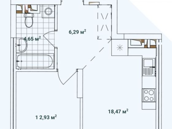Продаж 1-кімнатної квартири ЖК Варшавський 3 Соломоново