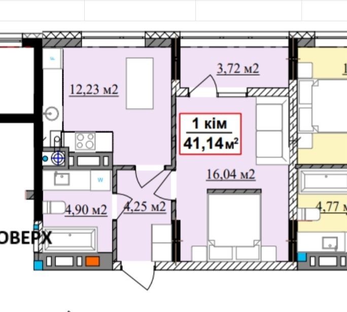 1 кімнатна в розтермінування біля озера - фото 1