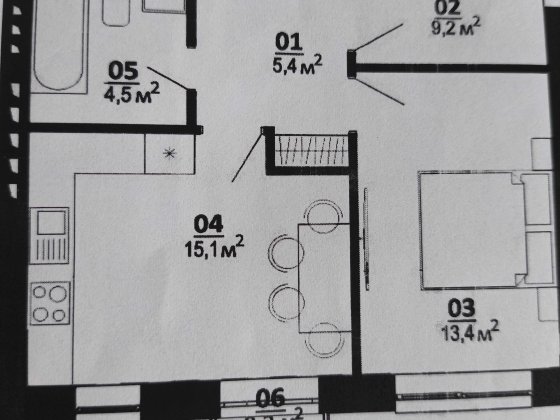 2-х кімнатна квартира в ЖК "Білий Шоколад" Белогородка