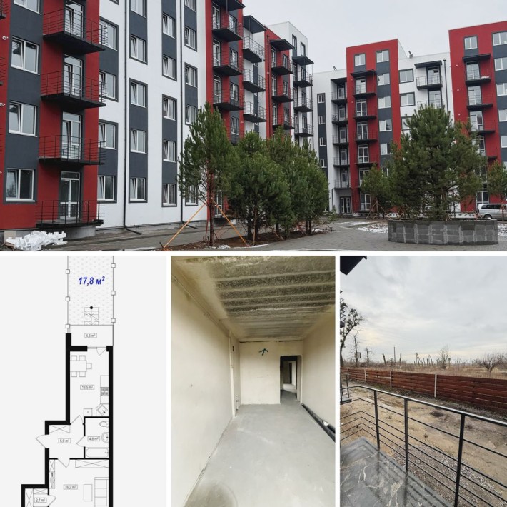 Велика 1-к квартира з двориком, Білогородка, ЖК Амстердам Клубний - фото 1