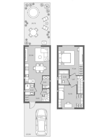 Продаж Таунхауса 74м2 з Газом від Забудовника ЖК Санвиль Парк - фото 1