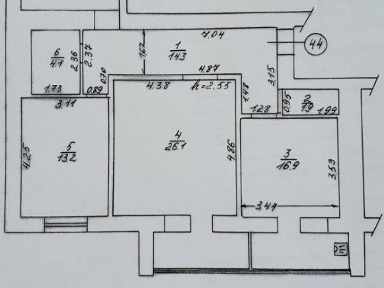 Продаж 3-кімнатної квартири, Бородянка , вул. Центральна 355 Бородянка