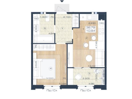 Продаю 1к квартиру в ЖК Oxford, Чайки Чайки