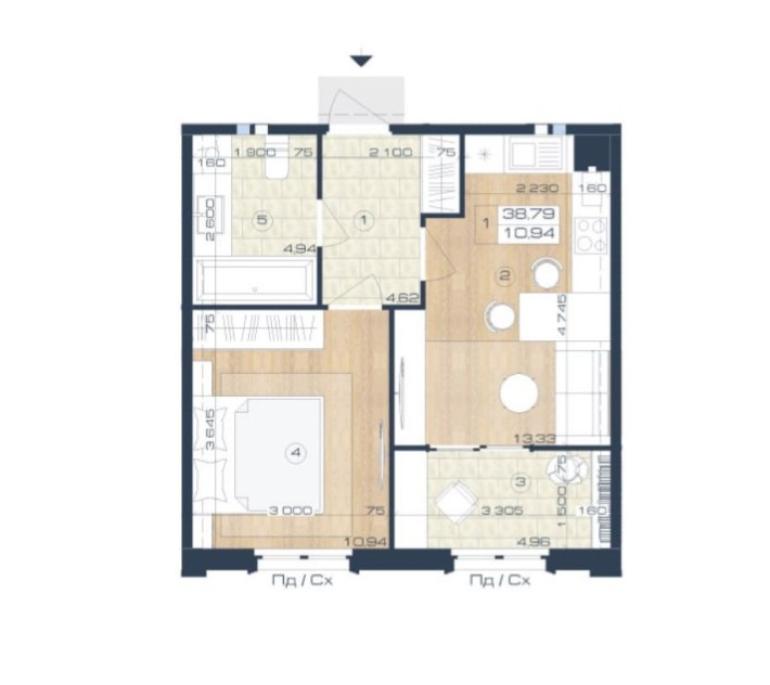 Продаю 1к квартиру в ЖК Oxford, Чайки - фото 1