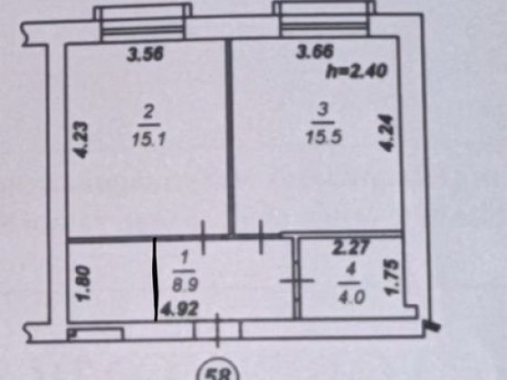 ЖК Емоція. Продаж 1к квартири з напів ремонтом! Хотів