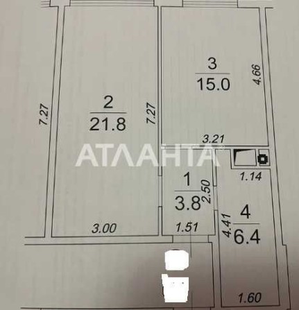 1 комн кв в 49 Жемчужине на Таирова 47м2-47000у.е - фото 1