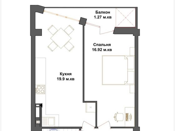 Продається 1/2 кімнатна квартира в ЖК "Щастя" Тернопіль Гаи-Гречинские