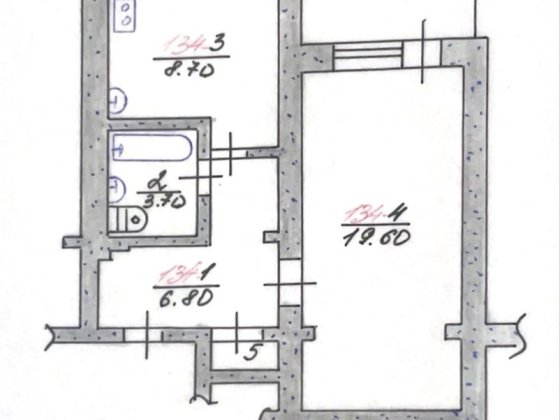 Продаж 1-кімнатної квартири, 38,9 м², м. Златопіль Златопиль