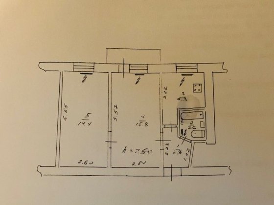 Продаж 2-х кімнатної квартири Корсунь-Шевченковский