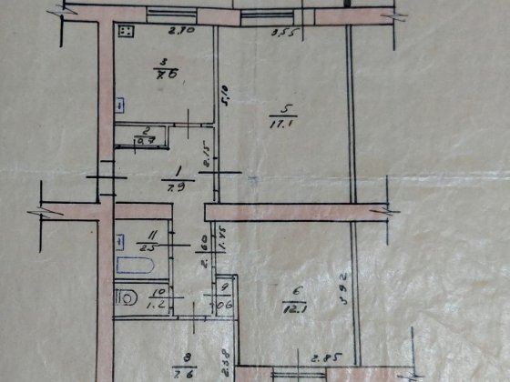 Продаж квартири  в с.Ладан за адресою вулиця.Миру 95А кв 71 Ладан