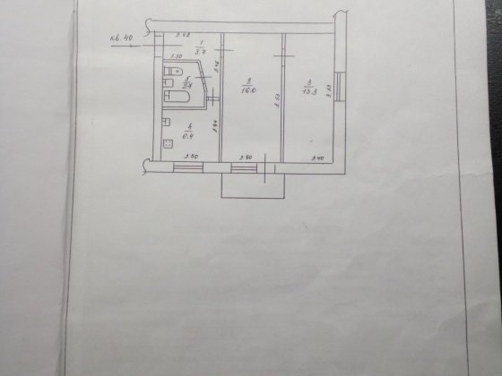 2х комнатная квартира под ремонт. Покров