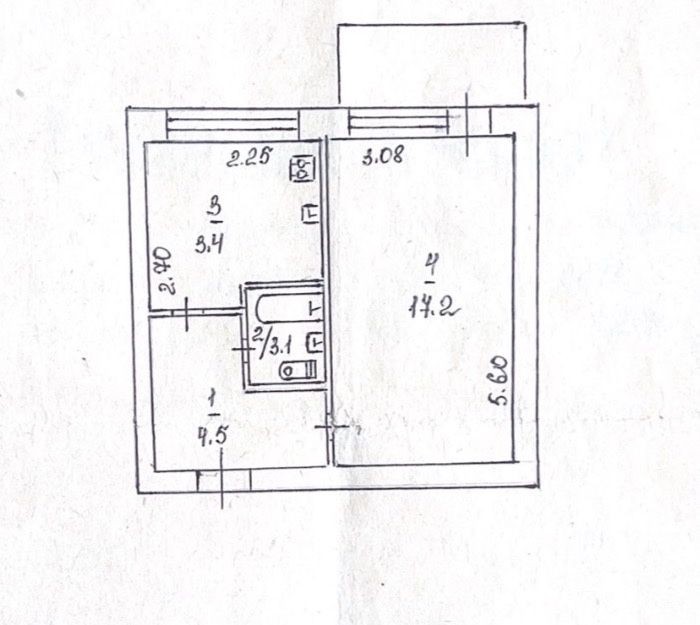 1-кімнатна квартира в Покрові - фото 1