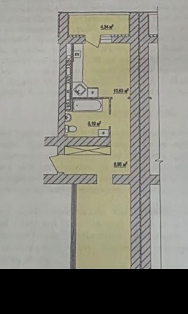 1 кім квартира розпашонка 46,1 м2 ЖК Сади Вишневі, не кутова - фото 1