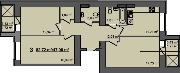 Затишна 3-кімн квартира в ЖК"СВІТАНОК" Акредитовано під єОселя - фото 1