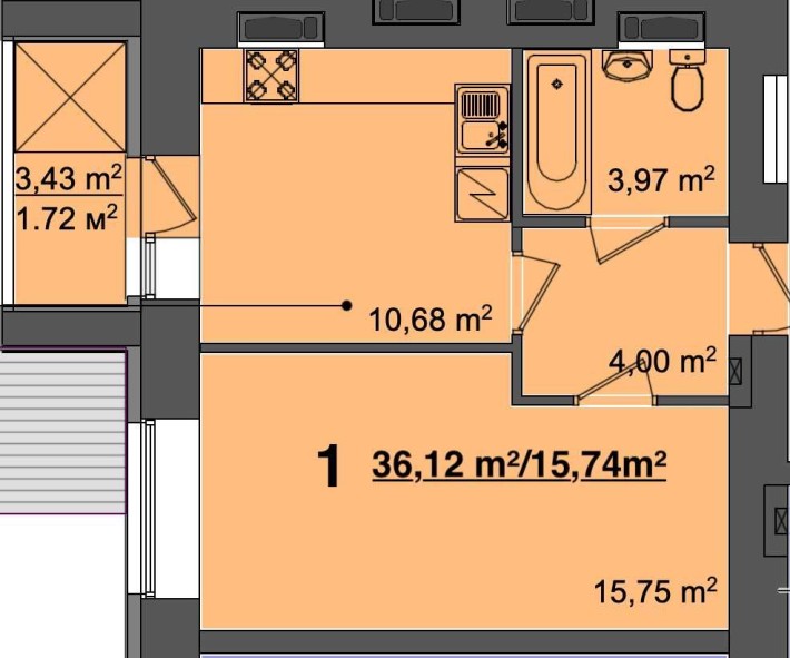 Затишна 1-кімн квартира в ЖК"СВІТАНОК". Акредитовано під єОселя - фото 1