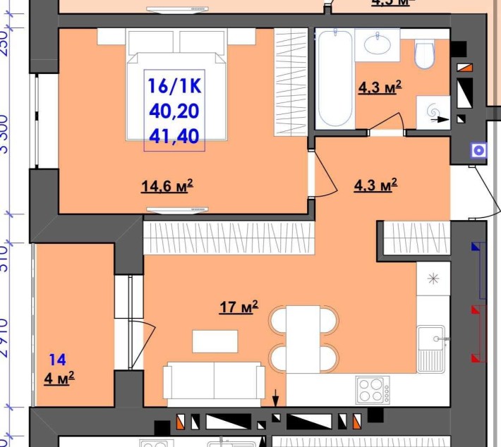 Терміновий продаж 1-кім квартири! Гарна локація - фото 1