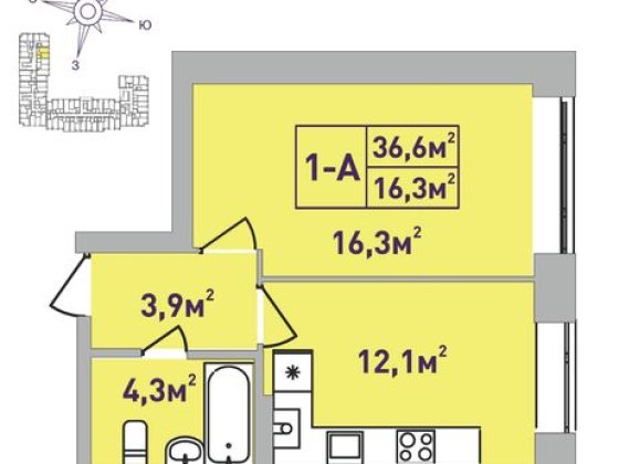 Однокімнатна квартира в центрі міста Ірпінь