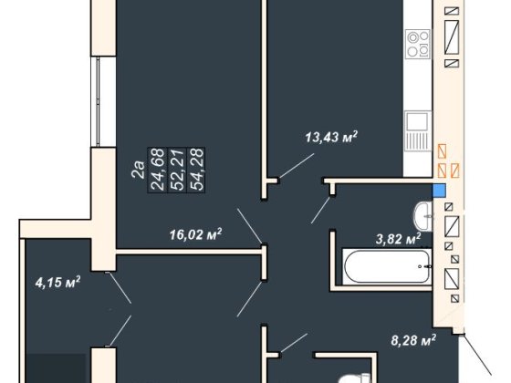 Центр міста біля озера, 2-х кімнатна квартира готова до ремонта!!! Івано-Франківськ