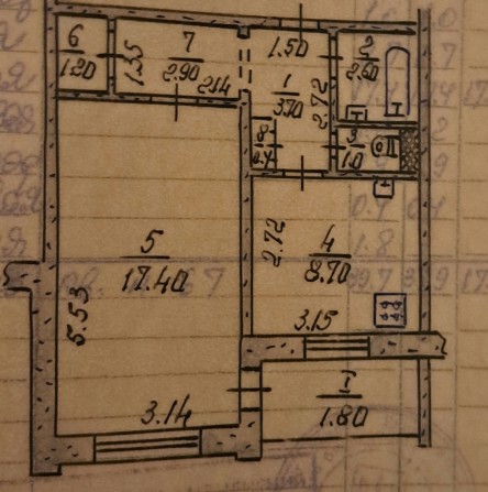 Продам однокімнатну к-ру на 5 Зарічному - фото 1