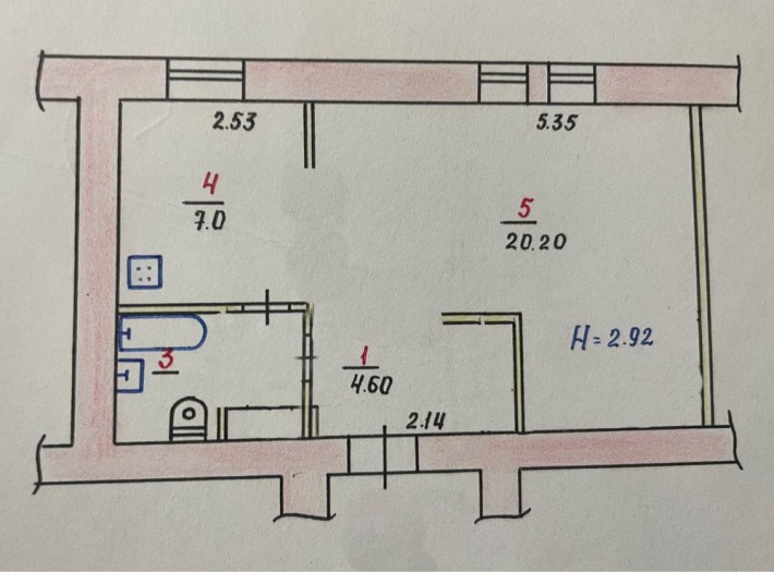 Однокімнатна сталінка на 96 кварталі - фото 1