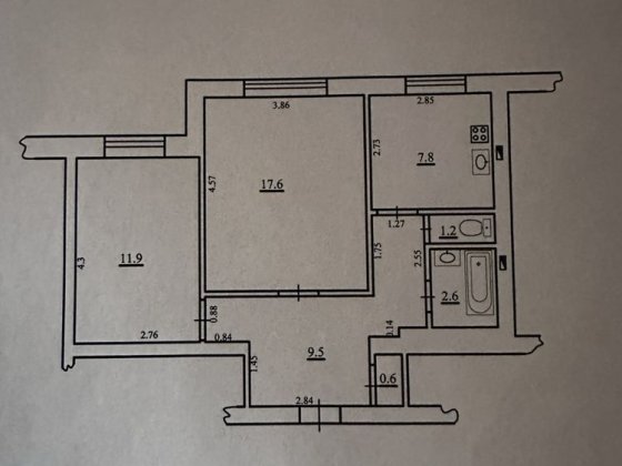 Продаж 2-х кімнатної квартири Луцк