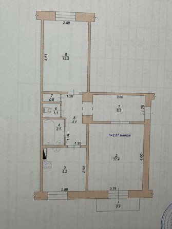 Продам 2-х кімнатну квартиру на Транпарці. Сталінка. - фото 1