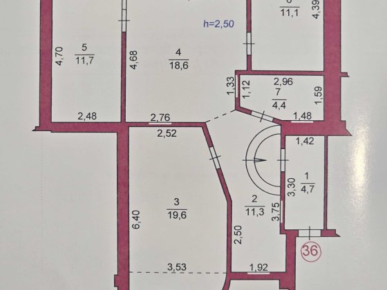 3 кімнатна квартира 82.5м Луцьк