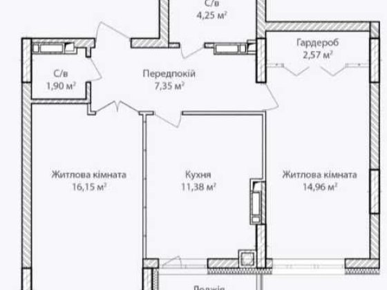 Синергія Сіті 54.25м2  Вигідні умови! Ирпень