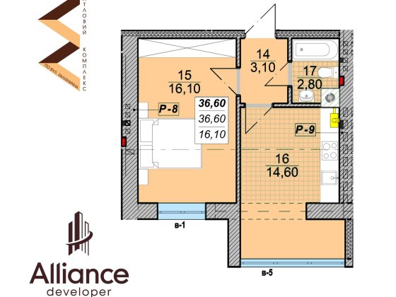 1-кім квартира вул. Незалежності- Залізнична Ивано-Франковск