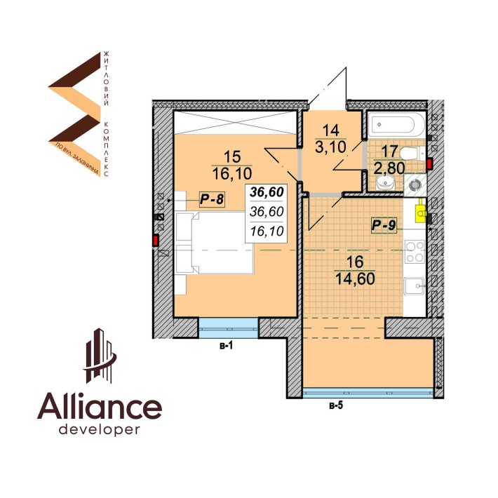 1-кім квартира вул. Незалежності- Залізнична - фото 1