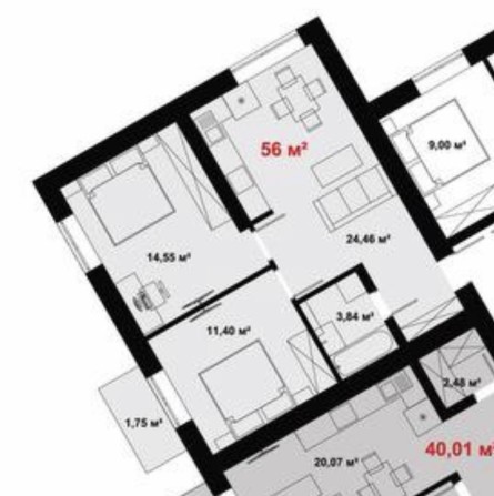 Терміново! 2 кім квартира у центрі , 3 поверх + балкон - фото 1