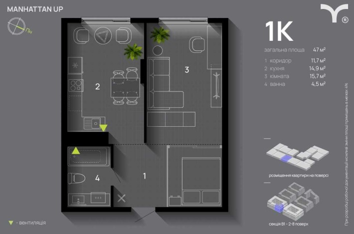 ЖК Manhattan UP Продаж квартири від власника. - фото 1