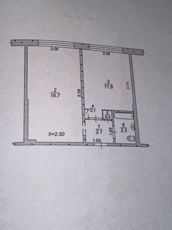 Двокімнатна квартира - фото 1