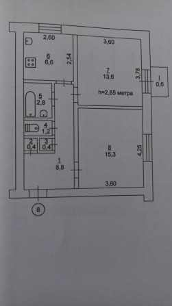 2-кімнатна «сталінка», Центрально- міський район, Карачуни - фото 1