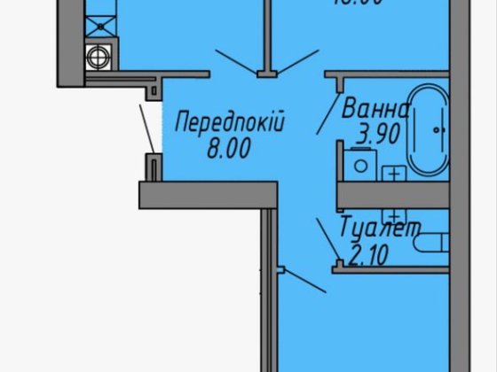 2-кім. квартира у цегляному будинку на індивід. опаленні Івано-Франківськ